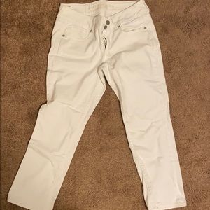 White Crop Jeans